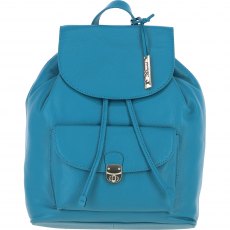 Ashwood Leather Twist Lock Small Backpack - Turquoise Y-57