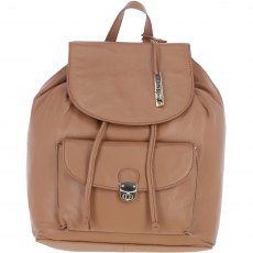 Ashwood Leather Twist Lock Small Backpack - Butterscotch Y-57