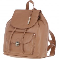 Ashwood Leather Twist Lock Small Backpack - Butterscotch Y-57
