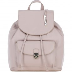 Ashwood Leather Twist Lock Small Backpack - Beige Y-57