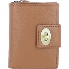 Ashwood Leather Twist Lock Purse - Butterscotch Y-60 Ashwood Leather Twist Lock Purse - Butterscotch Y-60