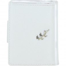 Ashwood Leather Twist Lock Purse - White Y-60