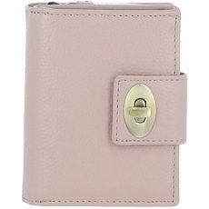 Ashwood Leather Twist Lock Purse - Beige Y-60 Ashwood Leather Twist Lock Purse - Beige Y-60