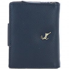 Ashwood Leather Twist Lock Purse - Navy Y-60