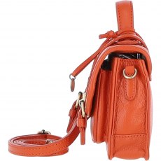 Ashwood Leather Twist Lock Small Satchel - Orange Y-61 Ashwood Leather Twist Lock Small Satchel - Orange Y-61