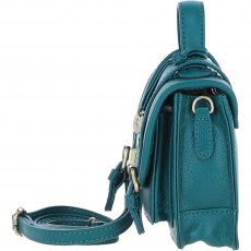 Ashwood Leather Twist Lock Small Satchel - Green Y-61