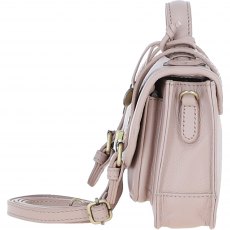 Ashwood Leather Twist Lock Small Satchel - Beige Y-61