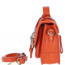 Ashwood Leather Twist Lock Medium Satchel - Orange Y-62