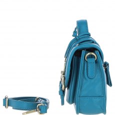 Ashwood Leather Twist Lock Medium Satchel - Turquoise Y-62