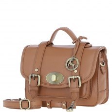 Ashwood Leather Twist Lock Medium Satchel - Butterscotch Y-62 Ashwood Leather Twist Lock Medium Satchel - Butterscotch Y-62