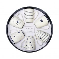 Tipperary Crystal Hampton Star Set Of 6 Mugs