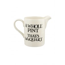 Emma Bridgewater Black Toast Cream Medium Straight Jug