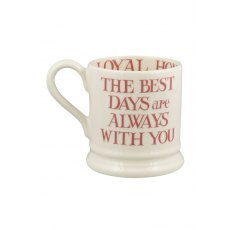 Emma Bridgewater Pink Toast My Brilliant Friend 1/2 Pint Mug
