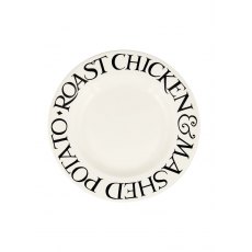Emma Bridgewater Black Toast Roast Chicken Large Dinner Plate 10.5 Inch