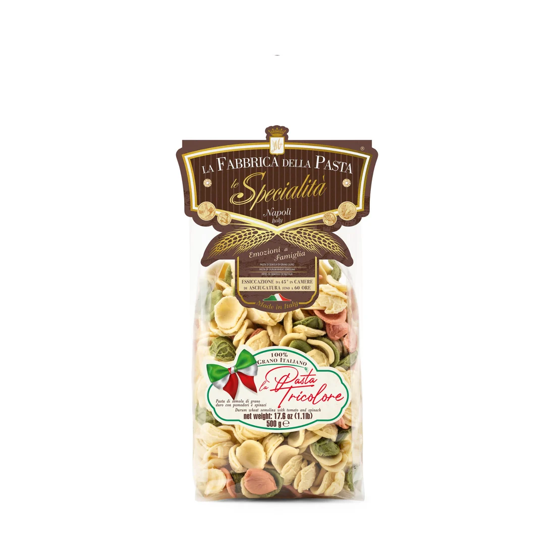 La Fabbrica della Pasta di Gragnano Orecchiette Tricolore 500g