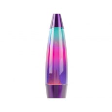 Leitmotiv Table Lamp Rainbow Rocket Lava Lamp - Purple Multicolour