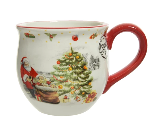 Christmas Tree & Santa Dolomite Mug
