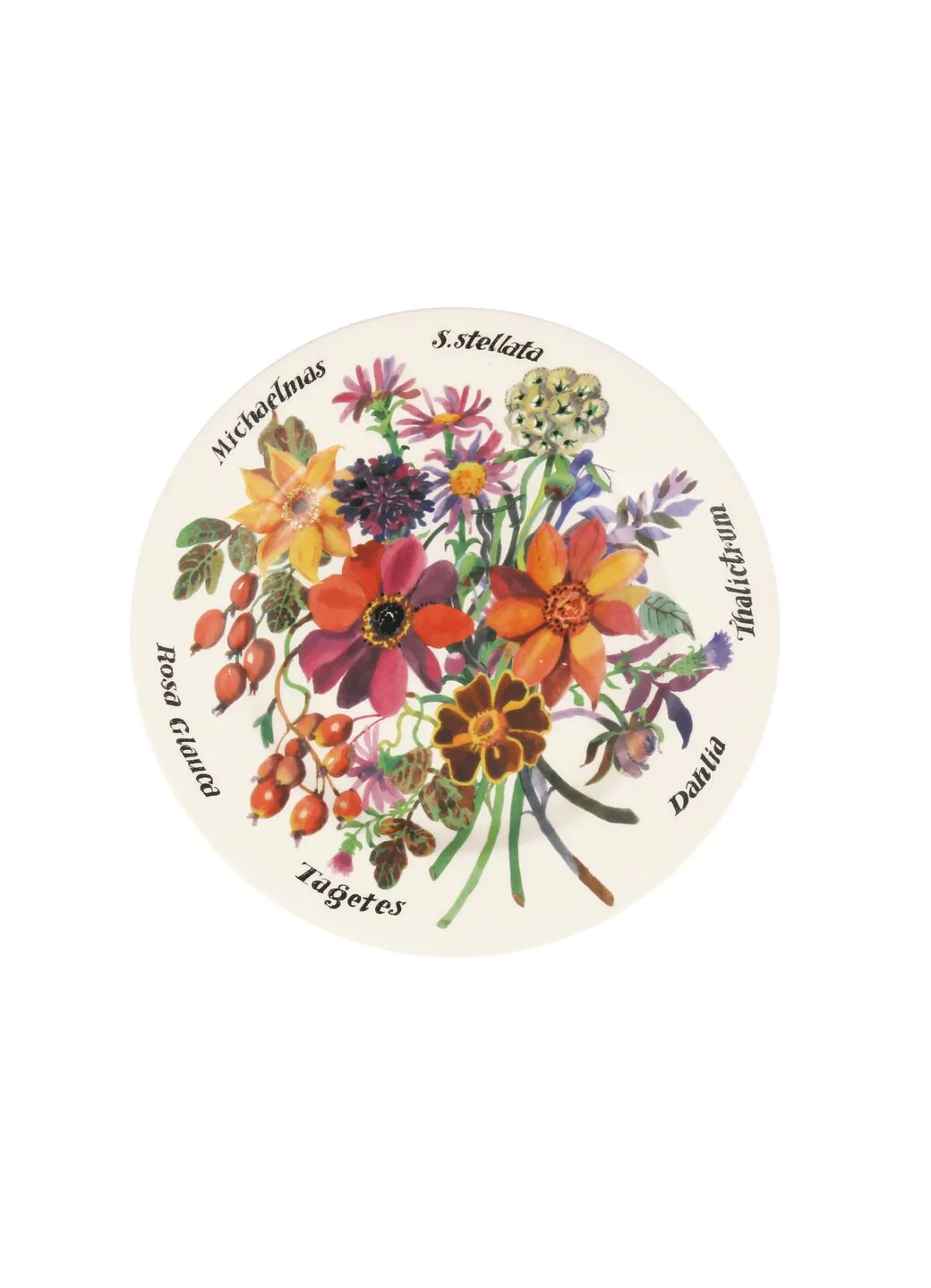 Emma Bridgewater Autumn Flowers Medium Dinner Plate 8.5 Inch
