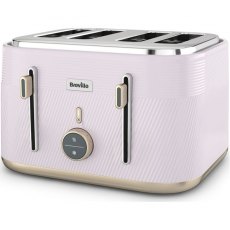 Breville Obliq 4 Slice Toaster - Lilac & Gold