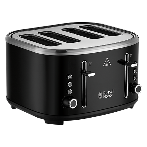 Russell Hobbs Stylevia Black 4 Slice Toaster