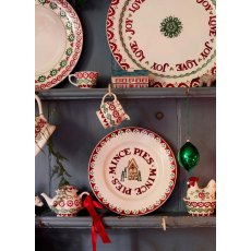 Emma Bridgewater Gingerbread Mince Pies Medium Dinner Plate 8.5 Inch