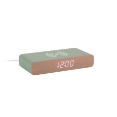 Karlsson Alarm Clock Retro Flat LED - Jungle Green