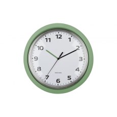 Karlsson Wall Clock Modern Retro - Jungle Green