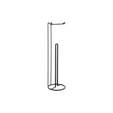 Present Time Toilet Roll Holder Wired Black