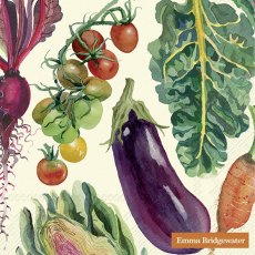 Emma Bridgewater Napkins Vegetable Garden Cream