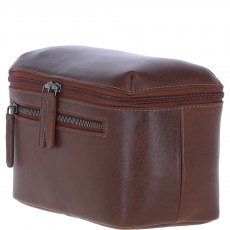 Ashwood Leather Men's Classic Washbag - Brown S-66 Ashwood Leather Men's Classic Washbag - Brown S-66