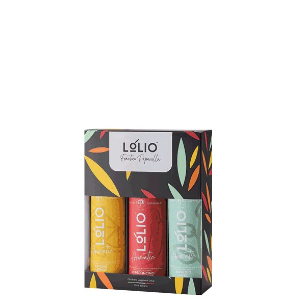 Frantoio Paparella Flavoured Oil Selection (Lemon, Garlic, Chilli) Set Of 3 X 250ml