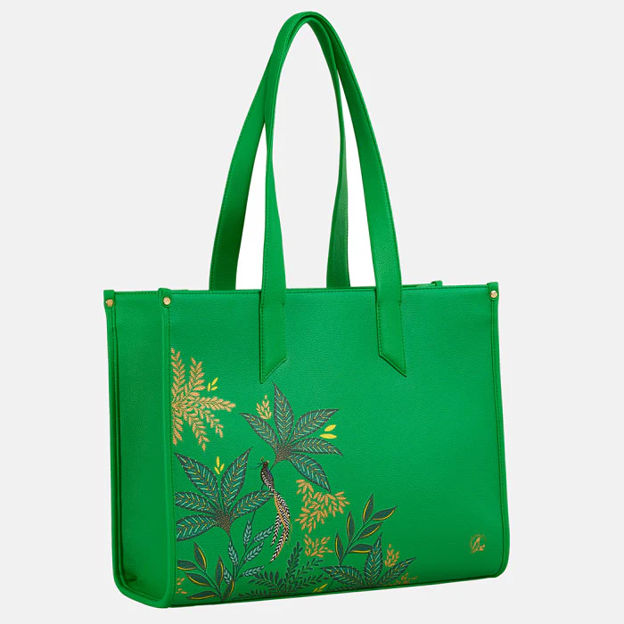 Sara Miller Boxed Tote - Green Botanic Sara Miller Boxed Tote - Green Botanic