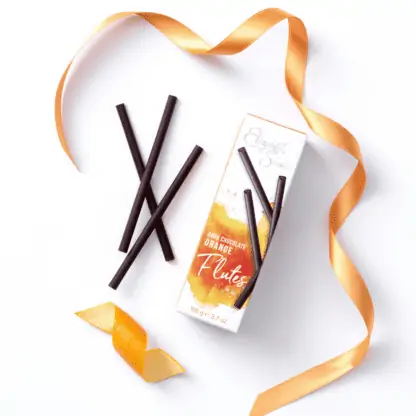 Elizabeth Shaw Dark Chocolate Orange Flutes 105g Elizabeth Shaw Dark Chocolate Orange Flutes 105g