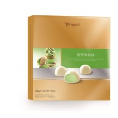 Vergani ETNEO White Chocolate Pralines with Pistachio Cream 215g Vergani ETNEO White Chocolate Pralines with Pistachio Cream 215g