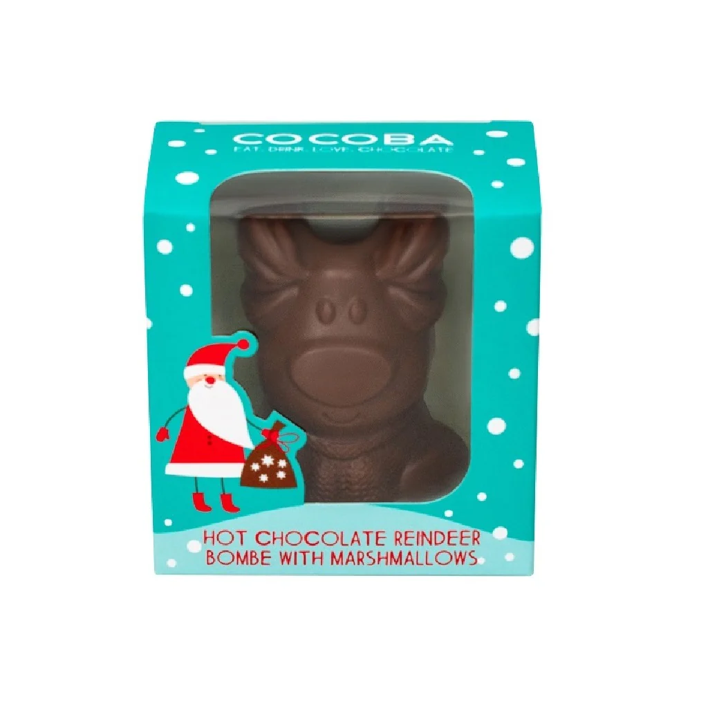 Cocoba Christmas Reindeer Hot Chocolate Bombe 50g