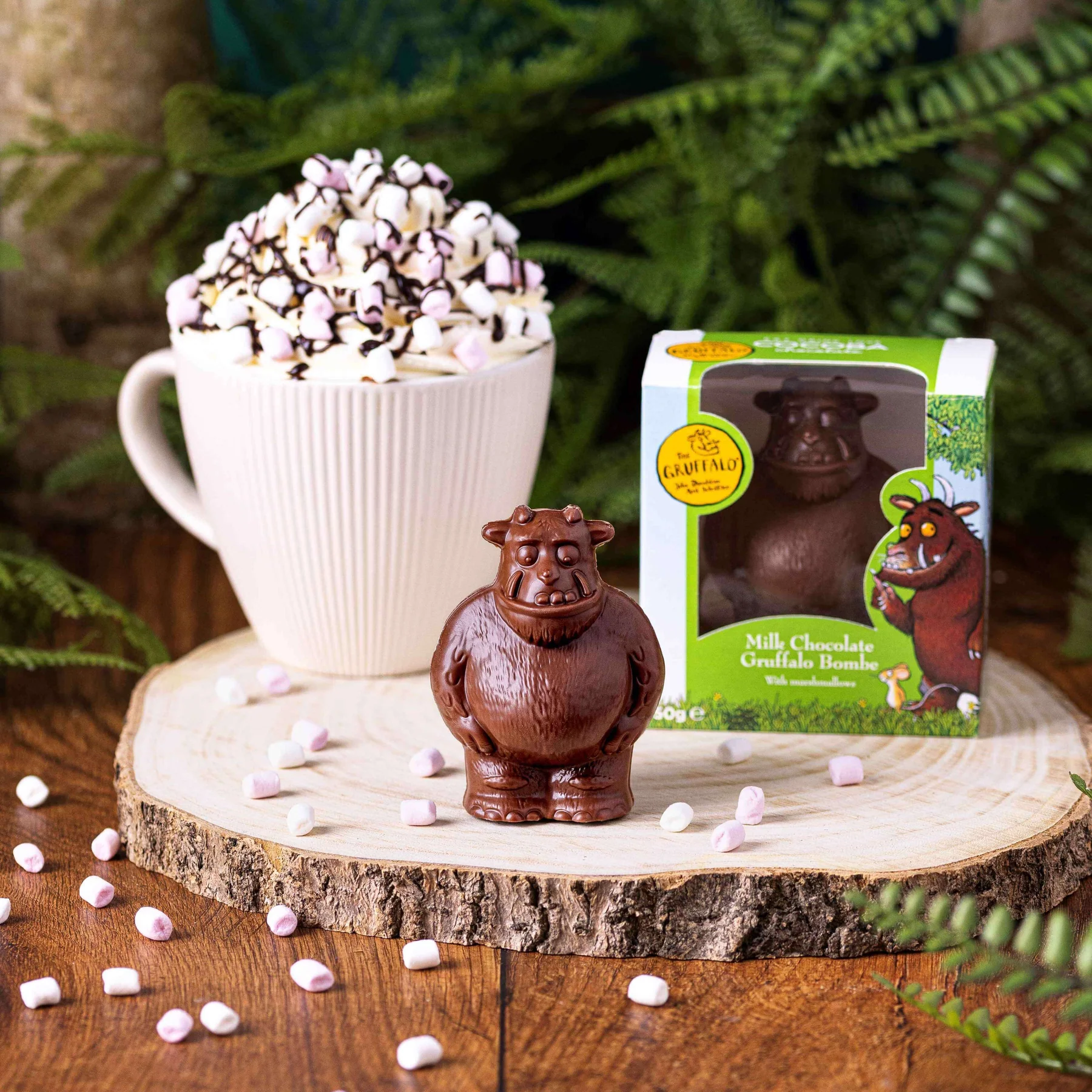 Cocoba Gruffalo Hot Chocolate Bombe with Marshmallows 50g