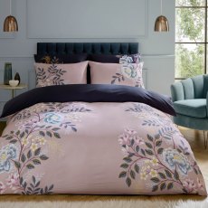 Sara Miller Oriental Blossom Navy/Light Mink Bedding