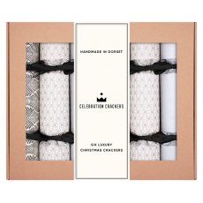Celebration Crackers Monochrome Chic Handmade 12" Luxury Crackers - 6 Pack