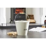 Inglenook Premium Cream Ash Bucket with Lid Inglenook Premium Cream Ash Bucket with Lid