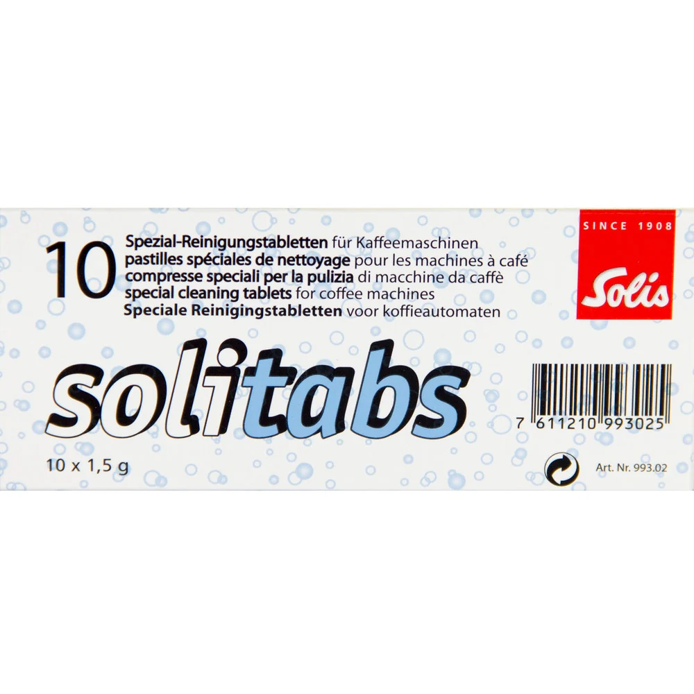 Solis Solitabs - 10 Cleansing Tablets for Coffee Machine