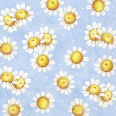 IHR Napkins Sunny Flowers Light Blue
