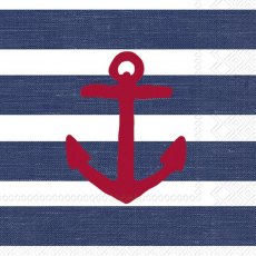 IHR Napkins Anchor Blue IHR Napkins Anchor Blue