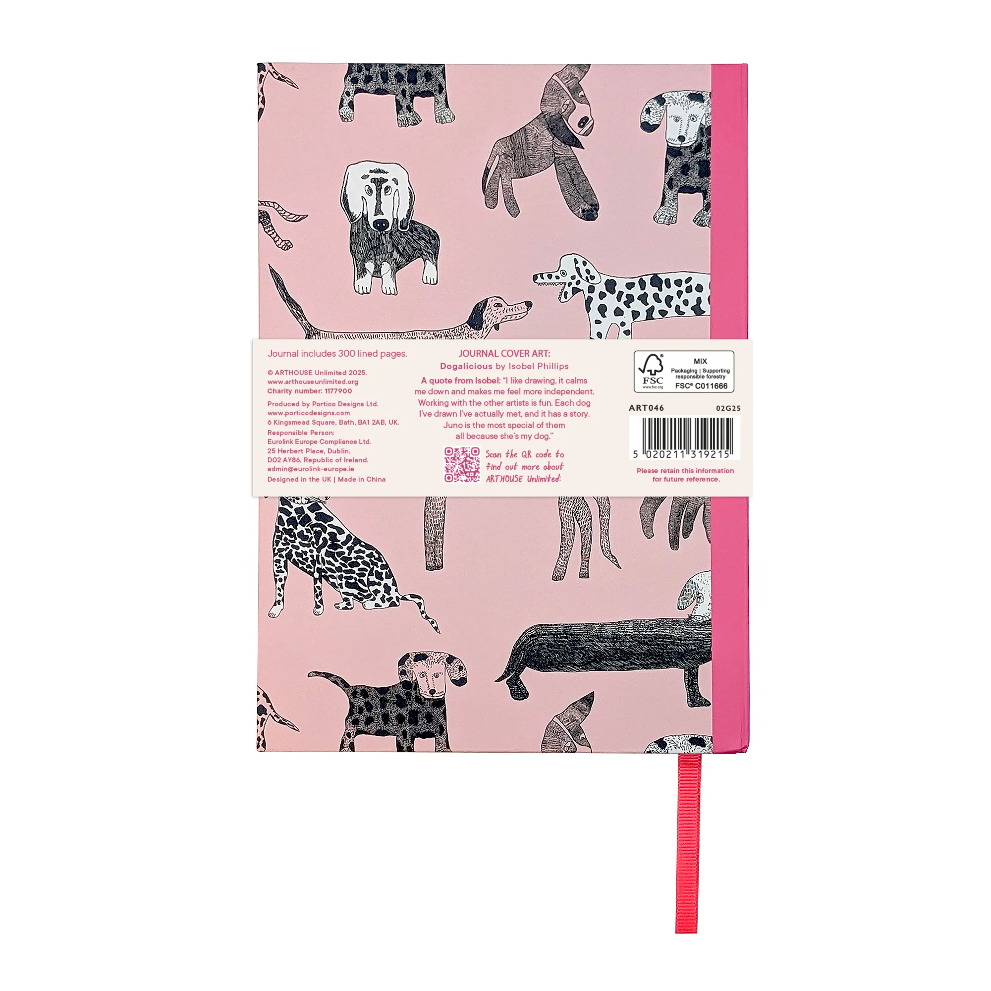 Arthouse Unlimted A5 Journal - Dogalicious