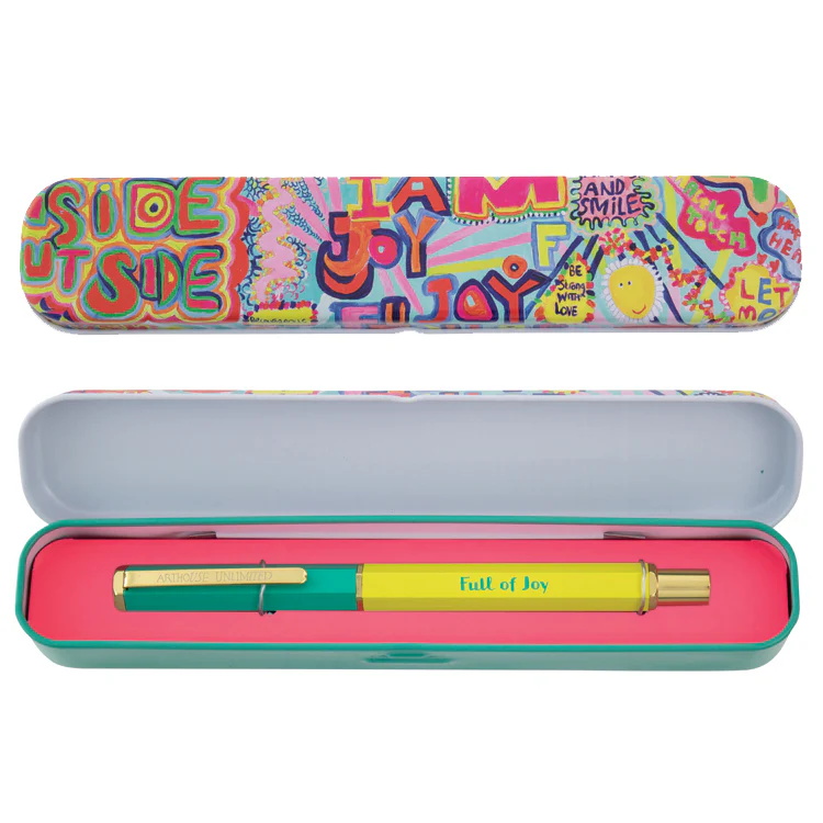 Arthouse Unlimited Pen In Tin Case - Full Of Joy