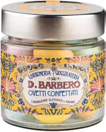 D.Barbero Assorted Small Sugared Eggs In Jar 160g D.Barbero Assorted Small Sugared Eggs In Jar 160g