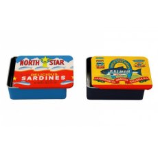 Vintage Style Sardine / Salmon Tin Push Pull Lid