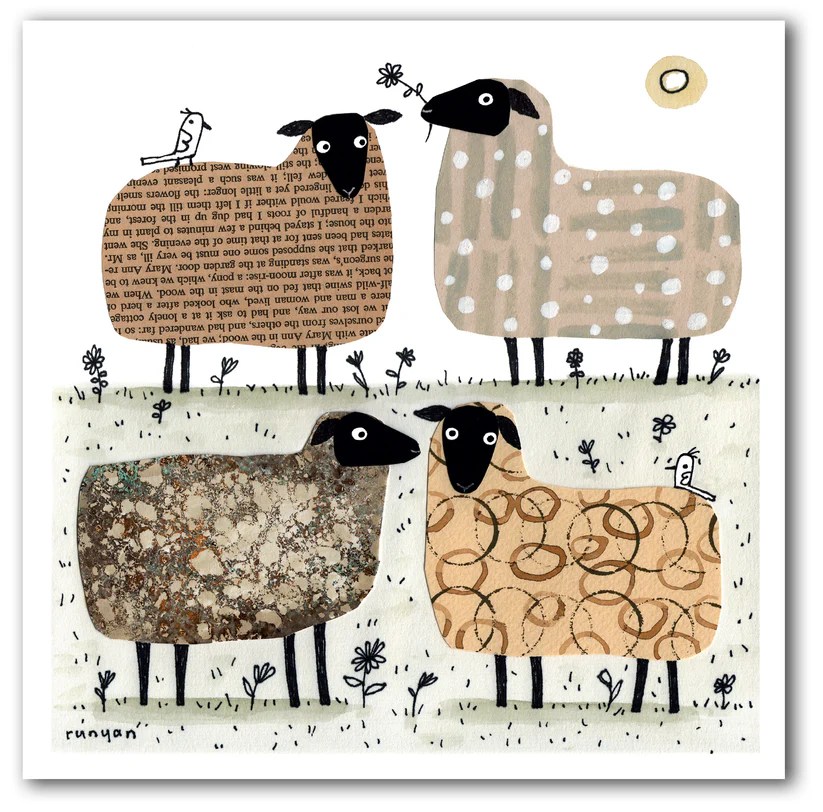 Terry Runyan Sheep Greeting Card