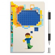 LEGO Stationery Reclaim & Recycle Dotted Notebook With Gel Pen - Thoughts LEGO Stationery Reclaim & Recycle Dotted Notebook With Gel Pen - Thoughts