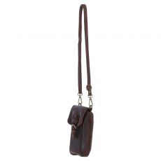 Ashwood Leather Crossbody Smartphone Bag - Brandy D99 Ashwood Leather Crossbody Smartphone Bag - Brandy D99