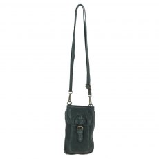 Ashwood Leather Crossbody Smartphone Bag - Green D99